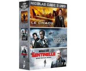 Nicolas Cage: Il Caos + Sospetto + La Sentinella COFANETTO DVD NUOVO