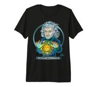 Nicolaus Copernicus Sun Center Universo Scienza Arte Maglietta Premium
