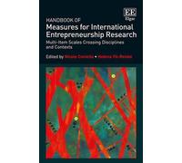 Nicole Coviello Handbook of Measures for International Entrep (Copertina rigida)