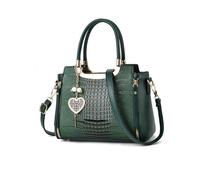 NICOLE & DORIS Borsa a Mano Donna Borsa Coccodrillo Borsa Tracolla Elegante Borsa a Spalla Pelle PU Borsetta Crossbody Borsa Delle Signore Verde