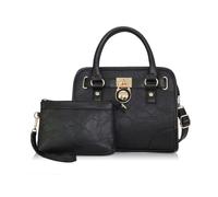 NICOLE & DORIS Borsa a Mano e Portafoglio,Moda Media Borsa Donna Fiori | Borsa a Tracolla Pelle PU Impermeabile,Borsetta a Spalla Set con Tracolla Regolabile per Lavoro,Shopping e Viaggi