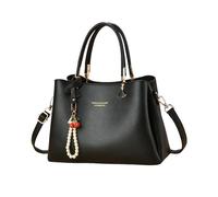 NICOLE & DORIS Borsa a Mano Eleganti Borsetta Tracolla Donna Pelle PU Borsa Delle Signore Multitasche Borsa Spalla per Lavoro Shopping Viaggi Nero