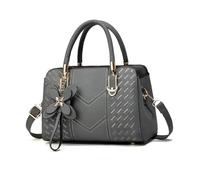 NICOLE & DORIS Borsa a Mano Piccola Borsa Donna con il Manico Borsa a Spalla Pelle PU Borse Tracolla Elegante Borsetta Crossbody Grigio