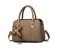 NICOLE & DORIS Borsa a Mano Piccola Borsa Donna con il Manico Borsa a Spalla Pelle PU Borse Tracolla Elegante Borsetta Crossbody Marrone