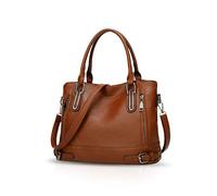 NICOLE & DORIS Borsa a spalla da donna Borse a mano Borsa a tracolla borse elegante in ecopelle Marrone