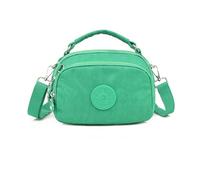 NICOLE & DORIS Borsa a Tracolla con Cerniera Borsa a Spalla Leggero Borse a Mano Piccole Borse Messenger Multitasche Crossbody Bag per Viaggio Casual Città Verde