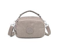 NICOLE & DORIS Borsa a Tracolla con Cerniera Borsa a Spalla Leggero Borse a Mano Piccole Borse Messenger Multitasche Crossbody Bag per Viaggio Casual Città Beige Chiaro