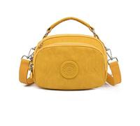 NICOLE & DORIS Borsa a Tracolla con Cerniera Borsa a Spalla Leggero Borse a Mano Piccole Borse Messenger Multitasche Crossbody Bag per Viaggio Casual Città Giallo