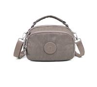 NICOLE & DORIS Borsa a Tracolla con Cerniera Borsa a Spalla Leggero Borse a Mano Piccole Borse Messenger Multitasche Crossbody Bag per Viaggio Casual Città Beige Scuro