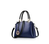 NICOLE & DORIS Borsa a Tracolla da Donna a Spalla Mano in Ecopelle Tote Casual Hobo Eleganza per Lavoro Ufficio Alla Moda Blu navy