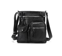 NICOLE & DORIS Borsa a Tracolla Donna Borsa Multitasche Borsetta Impermeabile Borsa a Mano casual Borse a Spalla in Morbida Pelle Shopper Nero