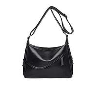 NICOLE & DORIS Borsa a Tracolla Donna Borsetta a Tracolla Sintetico Borsellino Crossbody Borse a Mano in Morbida Pelle Borsa a Spalla Simple Borsa Piccola Nero
