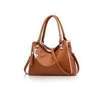 NICOLE&DORIS Borsa a tracolla per donna Hobos e borse a tracolla per donna Borse di moda Grande Tote Bag Marrone