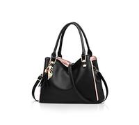 NICOLE&DORIS Borsa a tracolla per donna Hobos e borse a tracolla per donna Borse di moda Grande Tote Bag Nero
