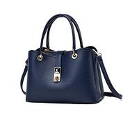 NICOLE & DORIS Borsa a Tracolla Piccola per Donna Elegante Borse a Spalla Moda Multiuso Borsa Mano in PU Pelle Borsa Crossbody Clutch Borsetta Semplice Borsa con Manico Superior Blu Navy