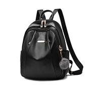 NICOLE & DORIS Borsa a Zainetto Donna Zaino Elegante Pelle PU Zaino Antifurto Impermeabile Casual Daypack Zainetti Grande Capienza Zaini per Città Viaggio Lavoro Nero