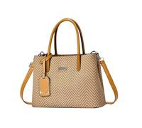 NICOLE & DORIS Borsa da Donna Classico Borsa Tracolla con Stampa Borse a Mano Elegante Borsa Delle Signore Pelle PU Borsetta Spalla per Lavoro Shopping Viaggi Giallo