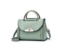 NICOLE & DORIS Borsa da Donna Elegante Borsa a Tracolla Piccola Borsa Mano PU Pelle Borsa a Spalla Patta Messenger Crossbody Bag con Manico Superiore Verde