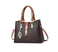 NICOLE & DORIS Borsa da Donna Moda Borsa Tracolla con Stampa Borse a Mano Pochette Borsetta Spalla Pelle PU Borsa Delle Signore per Lavoro Shopping Viaggi Caffè con Giallo