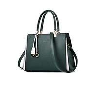 NICOLE & DORIS Borsa Delle Signore Borsa Donna Elegante Borsa a Mano Tracolla in PU Pelle Borse a Spalla Leggero Borsetta Tote con Ciondolo per Lavoro, Vita Quotidiana Verde