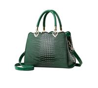 NICOLE & DORIS Borsa Donna a Mano Borsa Tracolla Moda Borse Delle Donne Eleganti Borsa Tote Coccodrillo Borsa a Spalla Impermeabile Borsetta Crossbody Verde