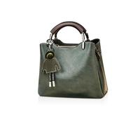 NICOLE & DORIS Borsa Donna a Mano Piccola Borsa Tracolla Crossbody Borse Di Spalla Pelle PU Borse Messenger Ragazza Mini Borsa Vintage con Ciondolo Verde