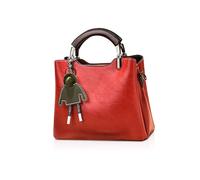 NICOLE & DORIS Borsa Donna a Mano Piccola Borsa Tracolla Crossbody Borse Di Spalla Pelle PU Borse Messenger Ragazza Mini Borsa Vintage con Ciondolo Borgogna