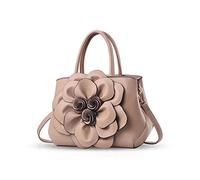NICOLE & DORIS Borsa donna alla moda a fiori Borsa a mano Borsa a tracolla elegante borsa messenger Borse Tote in PU Pelle Tartufo