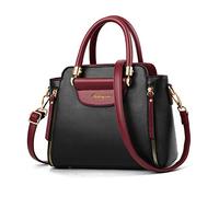 NICOLE & DORIS Borsa Donna Bolso Señora Bandolera in Pelle PU Bolsos para Mujer Borsetta Piccola Bolso de Mano Colorata Borsa Delle Signore Bloccata Bolsa de Mensajero Nero