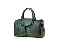 NICOLE & DORIS Borsa Donna Coccodrillo Borsa Tracolla Crossbody Borsa Donna Mano e Spalla Pelle PU Borsa Satchel Impermeabile Borsa a Bauletto Borse Tracolla Firmate Verde