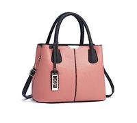 NICOLE & DORIS Borsa Donna Elegante Elegante Borsa Delle Signore Pelle PU Borsa Tracolla Multitasche Borsetta Spalla per Viaggio Casual Città Rosa