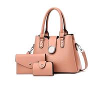 NICOLE & DORIS Borsa Donna Eleganti Borsa a Mano Pelle PU Borsa Tracolla Medio Borsetta Spalla Borsa Delle Signore per Viaggio Casual Città Rosa