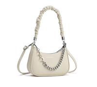 NICOLE & DORIS Borsa Donna Eleganti Borse a Spalla Piccola Borse Tracolla Catena Borse a Mano Pelle PU Borsa per Telefono Borsetta Crossbody Borsa da Sera Beige