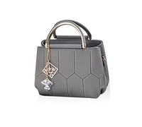 NICOLE & DORIS Borsa Donna Piccola Borsa a Spalla Tracolla in Pelle PU Borsetta Moda Bolso de Mano Sera Pochette Crossbody Bag Bolsa de Mensajero per Shopping Giorno Grigio Scuro