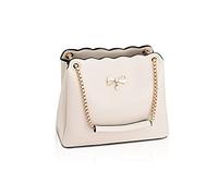 NICOLE & DORIS Borsa Donna Piccola Borsa a Tracolla Borse di Spalla Elegante Borsa con Catena Borsetta Sera Clutch Borse in PU Pelle Borse Crossbody Bianco Sporco