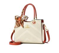 NICOLE & DORIS Borsa Donna Simpatiche Borsetta Tracolla Elegante Piccola Borse a Spalla Multitasche Borse Tote in Pelle PU Borsa Delle Signore per Viaggio Città Bianco