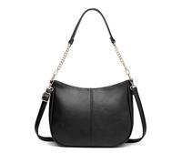 NICOLE & DORIS Borsa Donna Tracolla Borse Spalla Elegante Borse a Mano in Pelle PU Moda Borsa Messenger Borsetta Crossbody Borse Satchel Nero