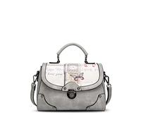 NICOLE & DORIS Borsa Elegante Donna Tote Borse a Spalla Progettista Moda Borse a Tracolla Medie Crossbody Borsa Bella Durevole Borse in PU Pelle Grigio