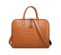 NICOLE & DORIS Borsa per Computer Donna 13-14Inch Impermeabile Borsa per Laptop Uomini Borsa da Lavoro Business Borsa a Tracolla per Scuola/Ufficio/Lavoro Marrone