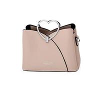 NICOLE & DORIS Borsa per le Donne Borsa con Maniglia Superiore Borsa Messenger in Pelle PU Borsa a Tracolla Moda Borsa Tote Carino Cachi L, cachi, L