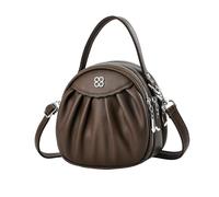 NICOLE & DORIS Borsa Piccola Donna Borsa a Tracolla Multitasche Borsa a Spalla Leggero Borse a Mano Rotonda di Pelle PU Crossbody Bag per Viaggio Casual Città Caffè