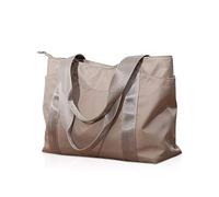 NICOLE & DORIS Borsa Tote in Nylon per Donna Borse a Spalla Grande Borsa Shopper Impermeabile Borsa Hobo Borse a Mano per Lavoro,Shopping,Scuola Cachi