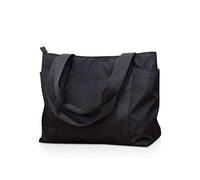 NICOLE & DORIS Borsa Tote in Nylon per Donna Borse a Spalla Grande Borsa Shopper Impermeabile Borsa Hobo Borse a Mano per Lavoro,Shopping,Scuola Nero
