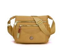 NICOLE & DORIS Borsa Tracolla Donna Casuale Borsa a Spalla Leggero Borse Messenger Multitasche Crossbody Bag per Viaggio Shopper Sportiva Scuola Giallo
