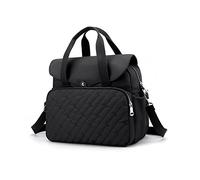 NICOLE & DORIS Borsa Tracolla Donna Grande a Spalla da Viaggio Morbida Weekend Sportiva Tote Zaino Multifunzionale Nero