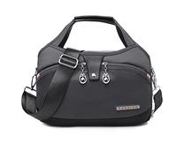 NICOLE & DORIS Borsa Tracolla Donna Grande Borse a Mano Multitasche Borsa a Spalla Leggero Borse Messenger Crossbody Bag per Viaggio Shopper Sportiva Grigio Scuro