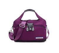 NICOLE & DORIS Borsa Tracolla Donna Grande Borse a Mano Multitasche Borsa a Spalla Leggero Borse Messenger Crossbody Bag per Viaggio Shopper Sportiva Viola