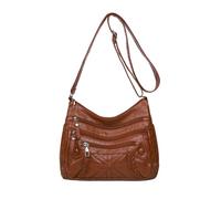 NICOLE & DORIS Borsa Tracolla Donna Morbida Borsa a Spalla Multitasche Borsa Messaggero Impermeabile PU Pelle Borsetta a Tracolla per Lavoro, Shopping e Viaggi Marrone