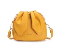 NICOLE & DORIS Borsa Tracolla Donna Piccole Borsa Carina Mini Borse a Mano e a Spalla PU Pelle Borsa Messenger Ragazze Crossbody Bag Borsa per Telefono Giallo