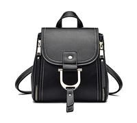 NICOLE & DORIS Borsa Zaino Donna Zainetto Piccolo Zaino Leggero Moda Backpack Donna PU Pelle Zaino da Viaggio per lo Shopping Convertibile Borsa Spalla Daypack Nero